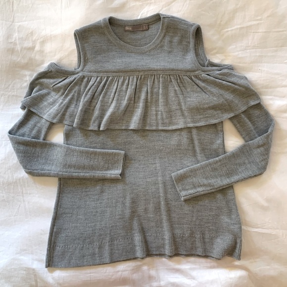 ASOS ruffled cold shoulder sweater - Picture 2 of 3